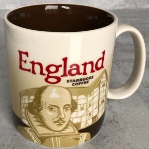 Starbucks Mug England Global Icon Collector Series William Shakespeare